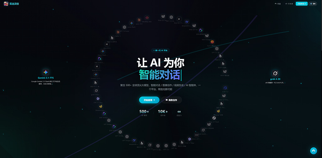 菁选灵创创作中台全景